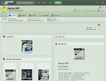 Tablet Screenshot of mazza-909.deviantart.com