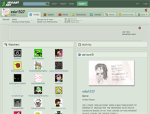 Tablet Screenshot of esla1527.deviantart.com