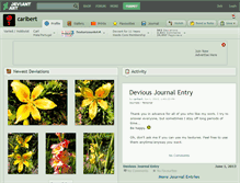 Tablet Screenshot of carlbert.deviantart.com