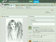 Tablet Screenshot of angeliko.deviantart.com