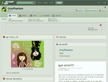 Tablet Screenshot of greyphantom.deviantart.com