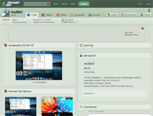 Tablet Screenshot of multini.deviantart.com