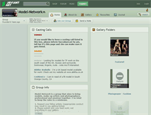 Tablet Screenshot of model-network.deviantart.com