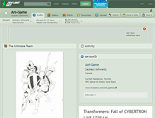 Tablet Screenshot of ani-game.deviantart.com
