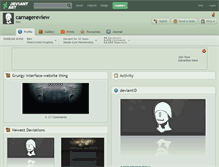 Tablet Screenshot of carnagereview.deviantart.com