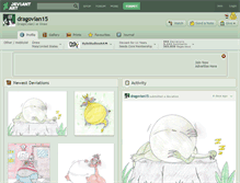 Tablet Screenshot of dragovian15.deviantart.com