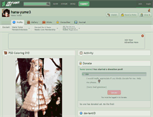 Tablet Screenshot of hana-yume3.deviantart.com