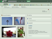 Tablet Screenshot of faviola.deviantart.com