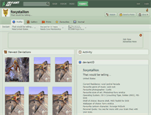 Tablet Screenshot of foxystallion.deviantart.com