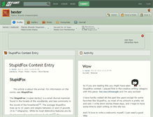Tablet Screenshot of bexter.deviantart.com