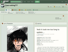 Tablet Screenshot of chaos-nothing777.deviantart.com