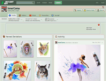 Tablet Screenshot of innercoma.deviantart.com