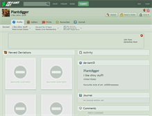 Tablet Screenshot of plantdigger.deviantart.com