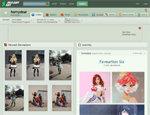 Tablet Screenshot of hornydear.deviantart.com