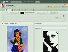 Tablet Screenshot of chrissiannie.deviantart.com