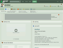 Tablet Screenshot of jessidear.deviantart.com
