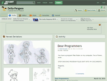 Tablet Screenshot of delta-pangaea.deviantart.com