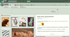 Desktop Screenshot of cleopata.deviantart.com