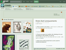 Tablet Screenshot of cleopata.deviantart.com