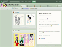 Tablet Screenshot of kohori-fan-club.deviantart.com