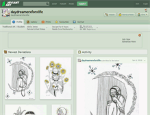 Tablet Screenshot of daydreamerxforxlife.deviantart.com