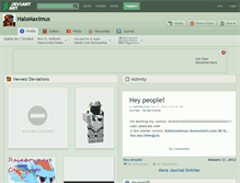 Tablet Screenshot of halomaximus.deviantart.com
