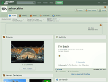 Tablet Screenshot of carina-calisto.deviantart.com