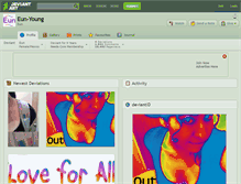 Tablet Screenshot of eun-young.deviantart.com