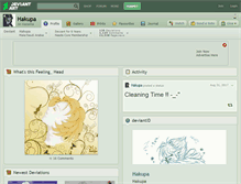 Tablet Screenshot of hakupa.deviantart.com