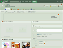 Tablet Screenshot of inuyokai.deviantart.com