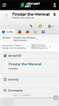 Mobile Screenshot of firestar-the-werecat.deviantart.com