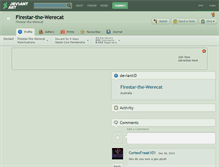 Tablet Screenshot of firestar-the-werecat.deviantart.com