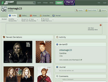 Tablet Screenshot of missmagic23.deviantart.com