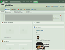 Tablet Screenshot of juli-ok8-2pzl.deviantart.com
