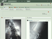 Tablet Screenshot of fragmentnull.deviantart.com