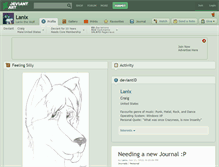 Tablet Screenshot of lanix.deviantart.com