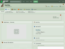 Tablet Screenshot of kamilya.deviantart.com