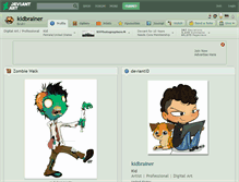 Tablet Screenshot of kidbrainer.deviantart.com