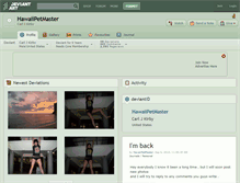 Tablet Screenshot of hawaiipetmaster.deviantart.com