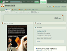 Tablet Screenshot of monkey-world.deviantart.com