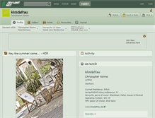Tablet Screenshot of klosdafrau.deviantart.com
