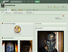 Tablet Screenshot of kronosthemad.deviantart.com