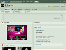 Tablet Screenshot of designerway.deviantart.com