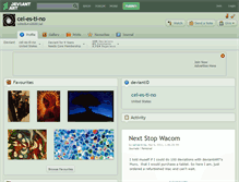 Tablet Screenshot of cel-es-ti-no.deviantart.com