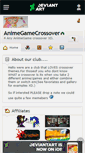 Mobile Screenshot of animegamecrossover.deviantart.com