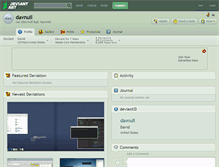 Tablet Screenshot of davnull.deviantart.com