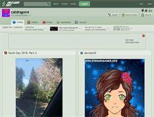 Tablet Screenshot of catdragon4.deviantart.com