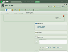 Tablet Screenshot of phreaxxor.deviantart.com