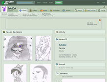 Tablet Screenshot of bebidol.deviantart.com