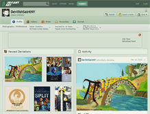 Tablet Screenshot of devilishsaintny.deviantart.com